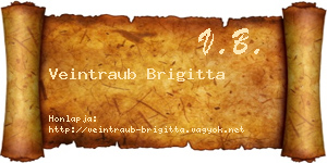 Veintraub Brigitta névjegykártya